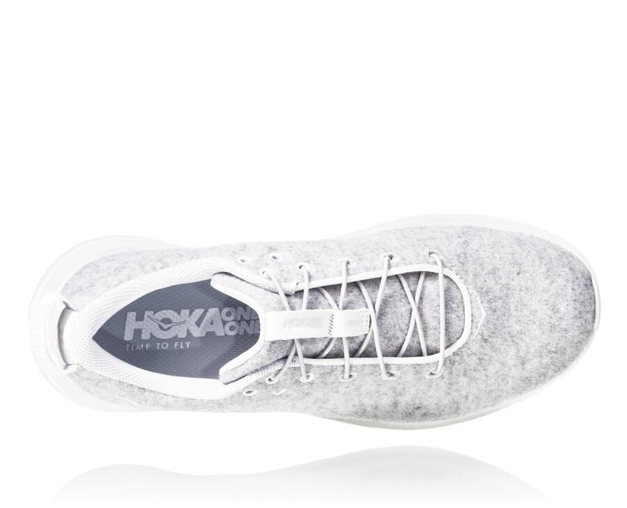 Tenis Hoka One One Mujer Grises - Hupana Flow Wool - HIFX75928